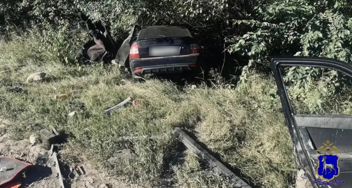 Водитель Lada Priora погиб после наезда на световую опору на дороге «Самара-Бугуруслан-Петра Дубрава»