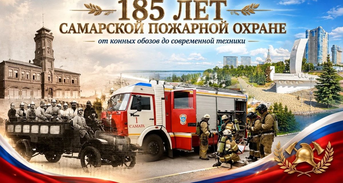 Самарской пожарной охране исполнилось 185 лет — раньше деревянные кварталы города горели примерно раз в десять лет
